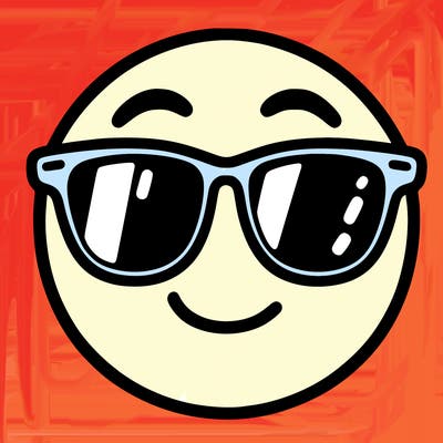 emoji with sunglasses