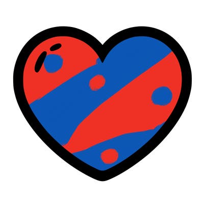 a blank heart