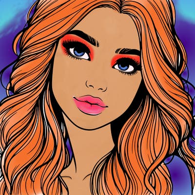beautiful realistic girl