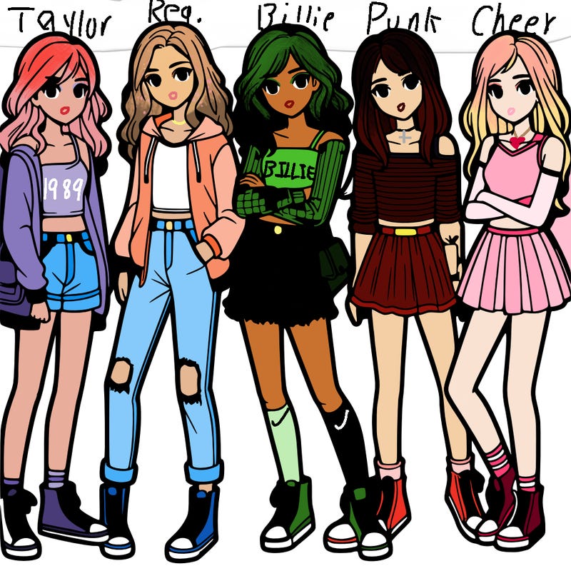 a group of teenage girls