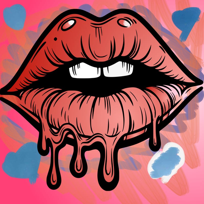 lips that look realistic and drip