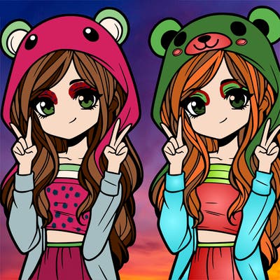 teen girl in animal costume