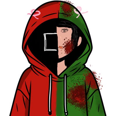 faceless girl in hoodie