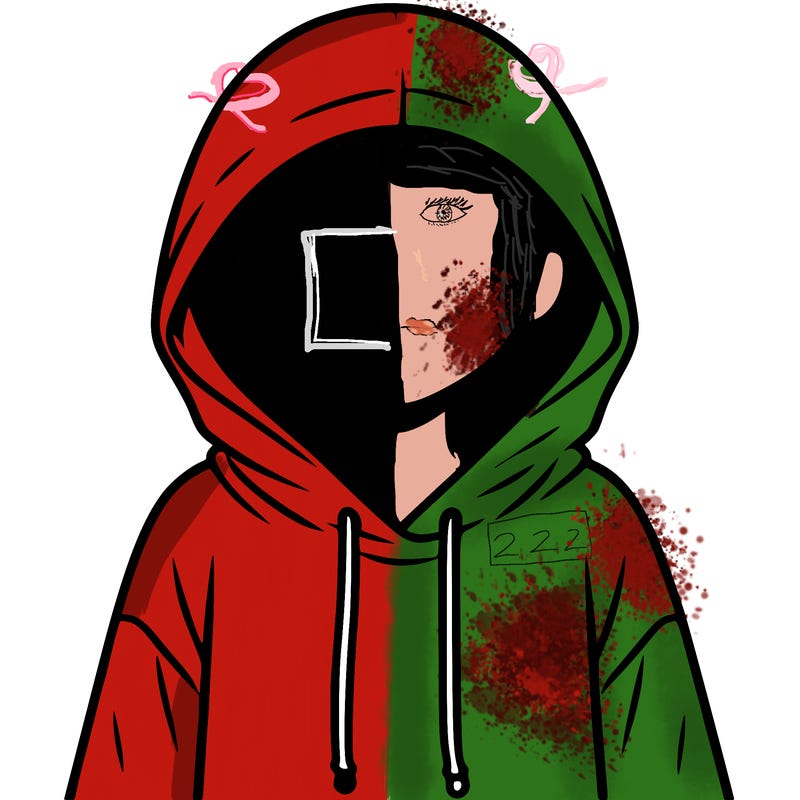 faceless girl in hoodie