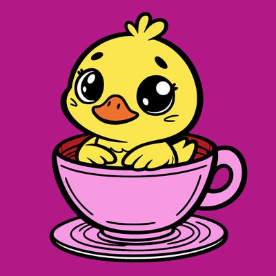 duck in a cup