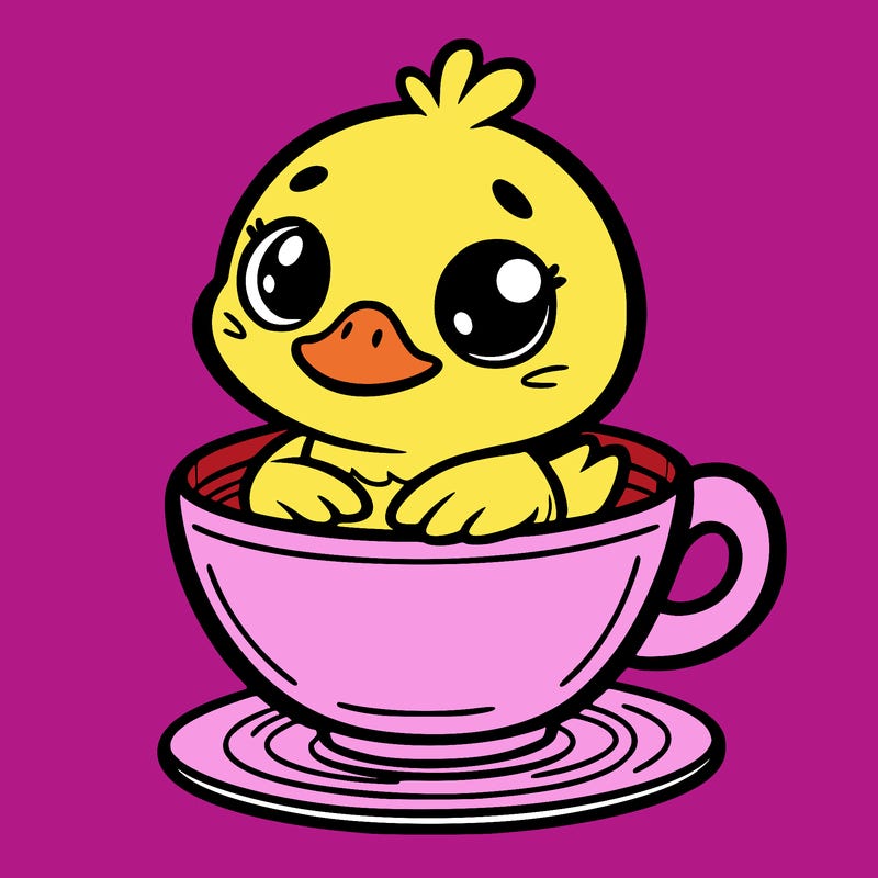 duck in a cup