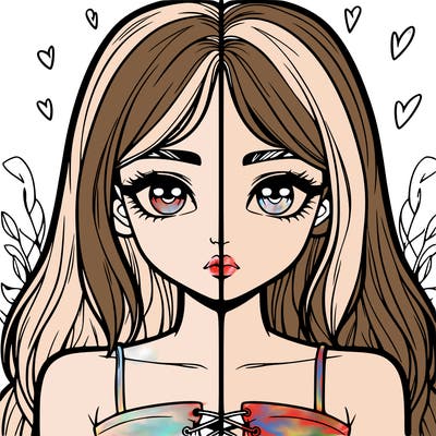 realistic girl split