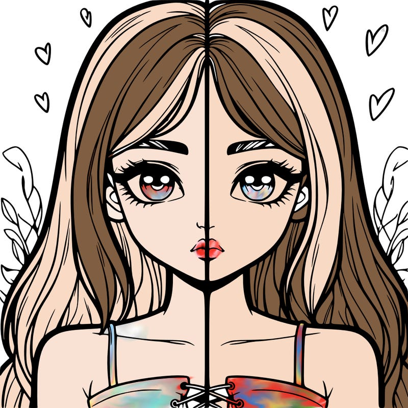 realistic girl split