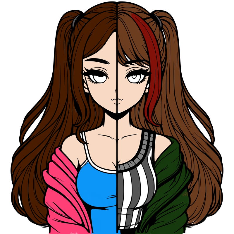 realistic girl split