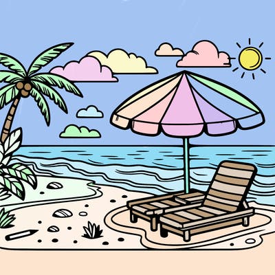 the beach