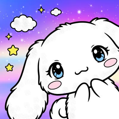 anime cinnamoroll cute fluffy