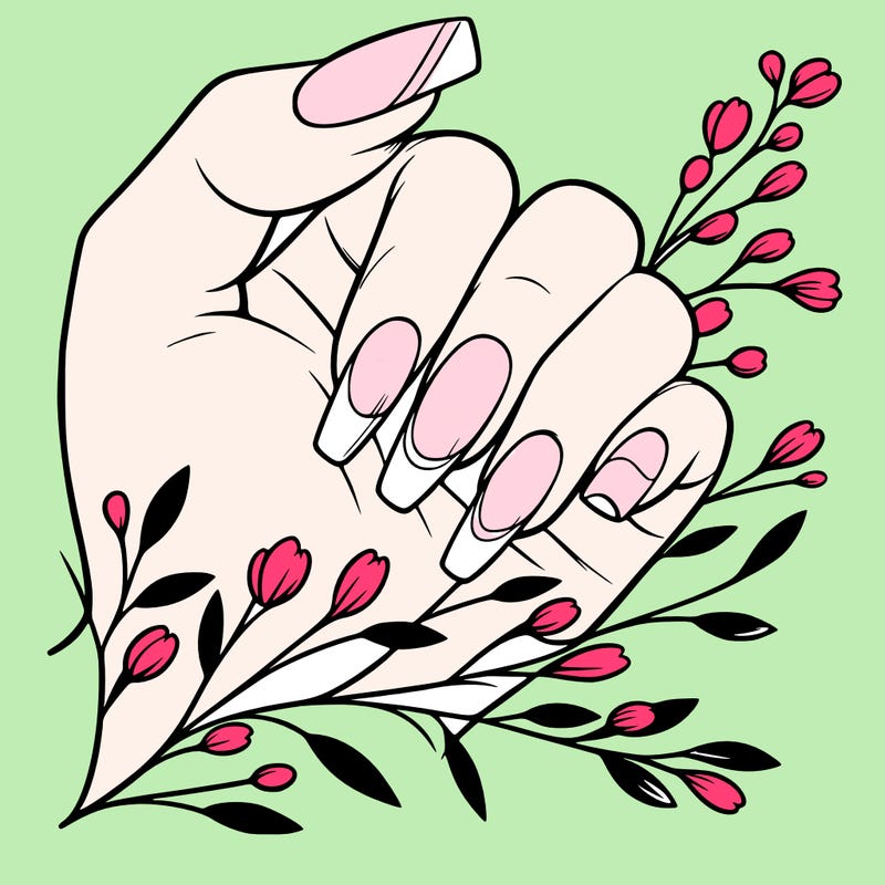 nails with french tip