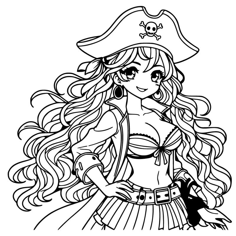 an adult pirate girl