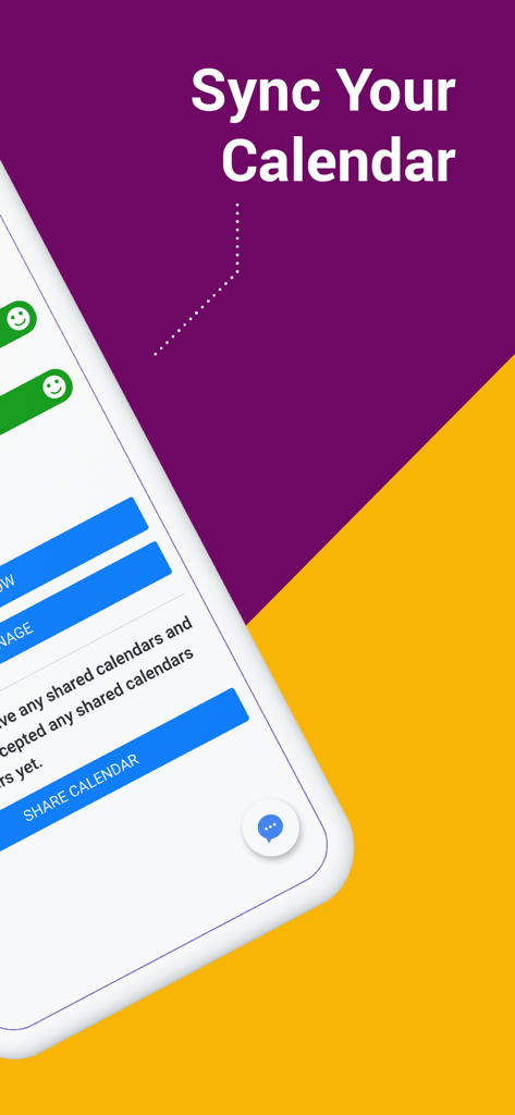Sync Your Calendar screen from the SyncGene app