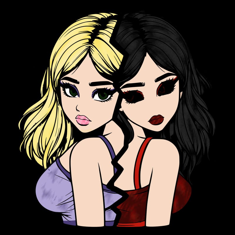 realistic girl split