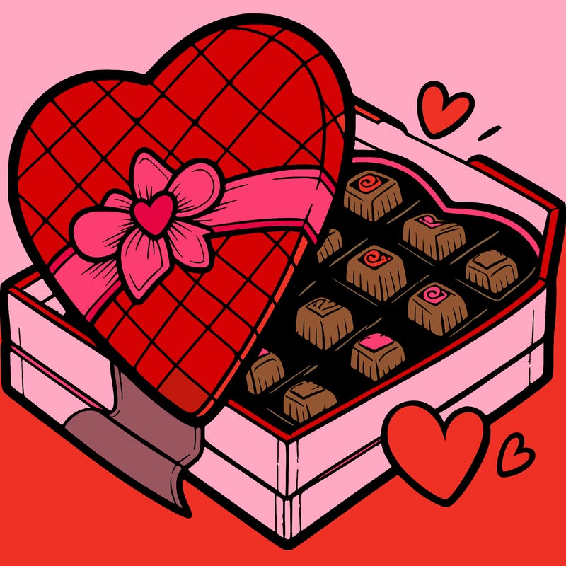 valentine’s day chocolate box
