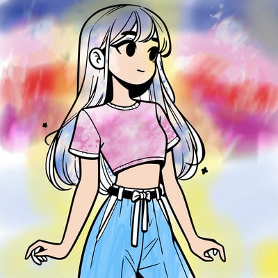 girl in a cute crop top