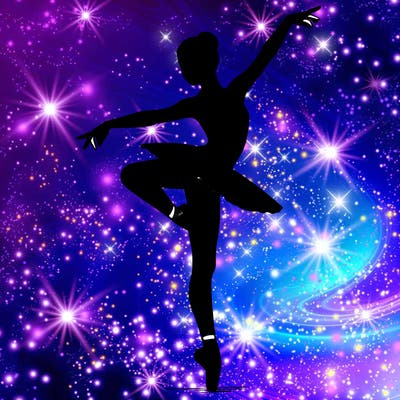 realistic person doing ballet