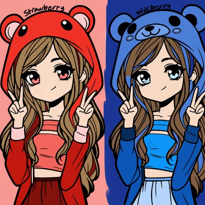 teen girl in animal costume