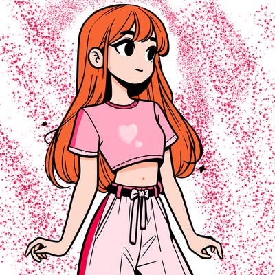 girl in a cute crop top