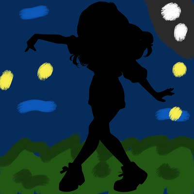 realistic girl danceing