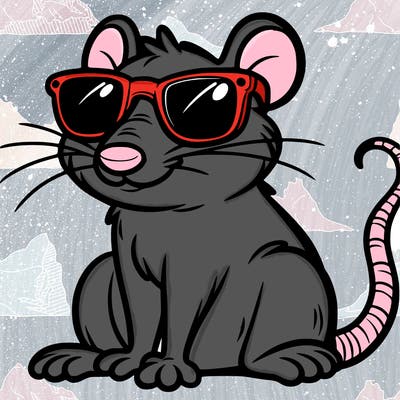 rat wearing sunglasses