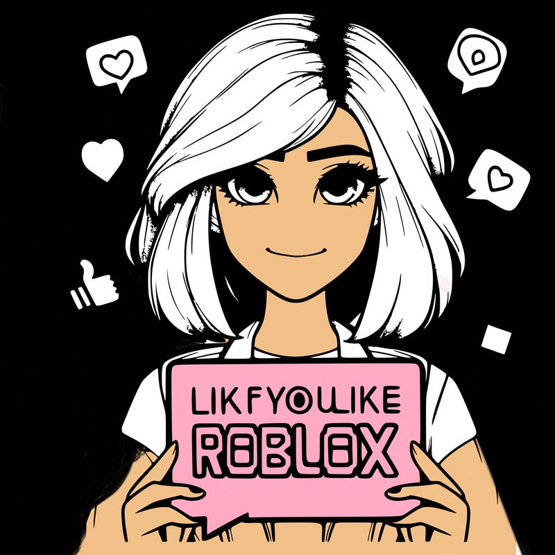 realistic girl saying like if you like roblox