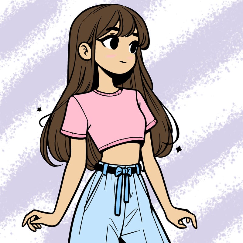 girl in a cute crop top