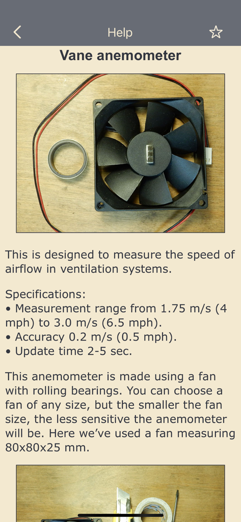 DIY vane anemometer assembly using a computer fan and magnet