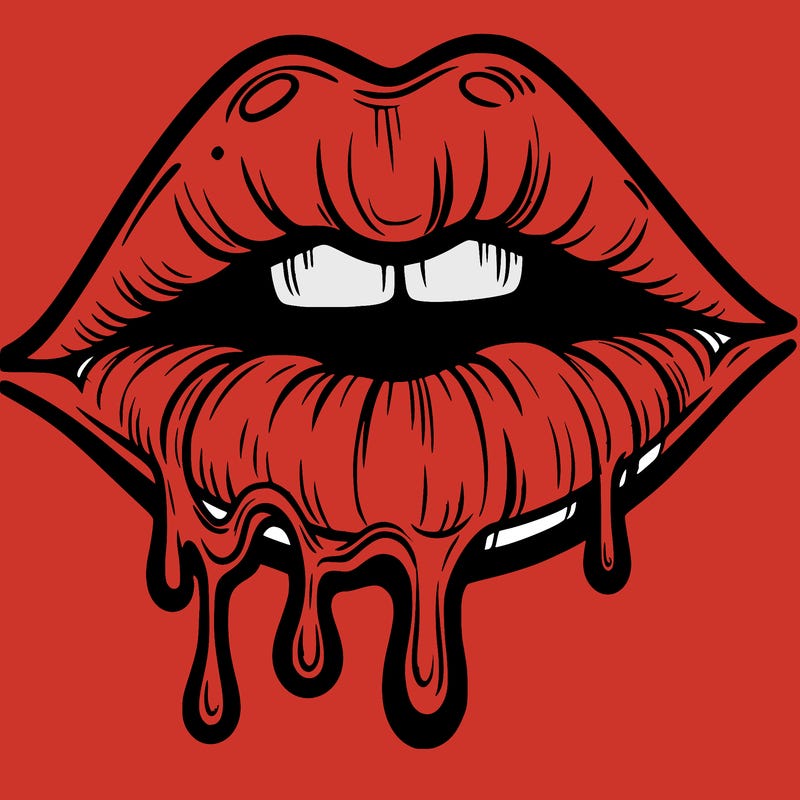 lips that look realistic and drip