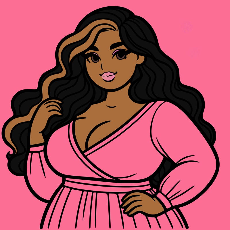 super plus size beautiful woman