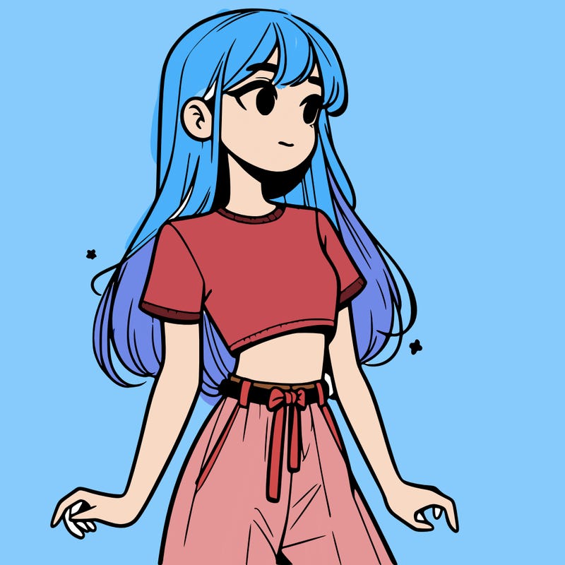 girl in a cute crop top