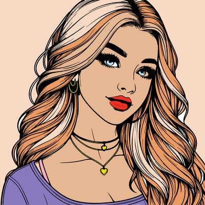 detailed realistic girl