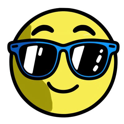 emoji with sunglasses