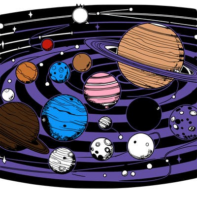 realistic planets on a solar system