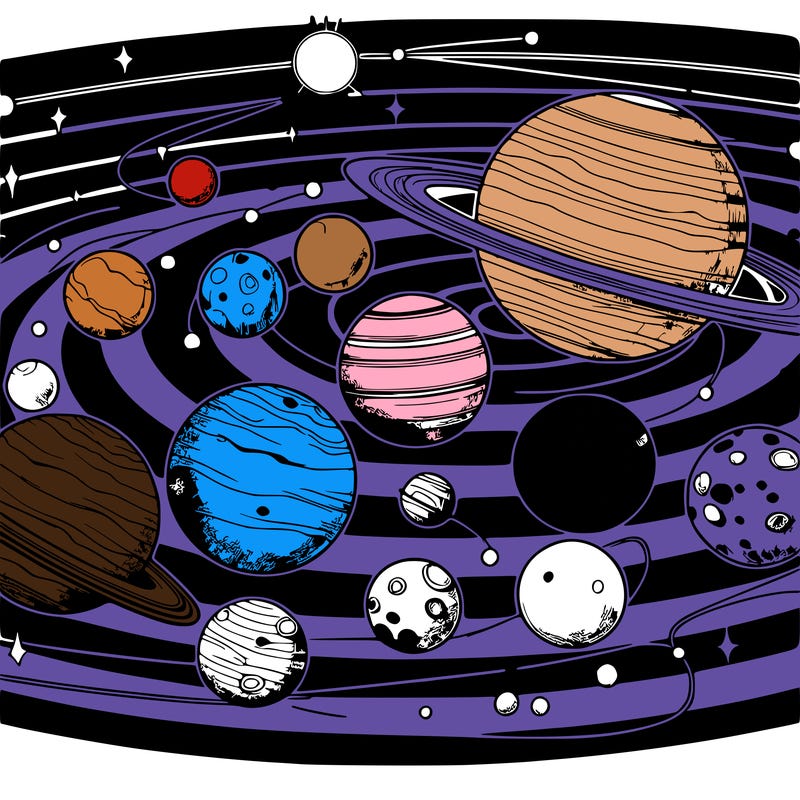 realistic planets on a solar system