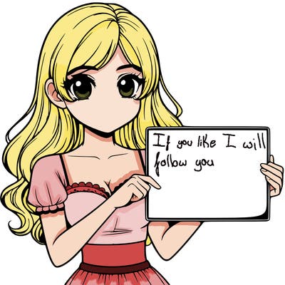 realistic pretty girl holding blank sign