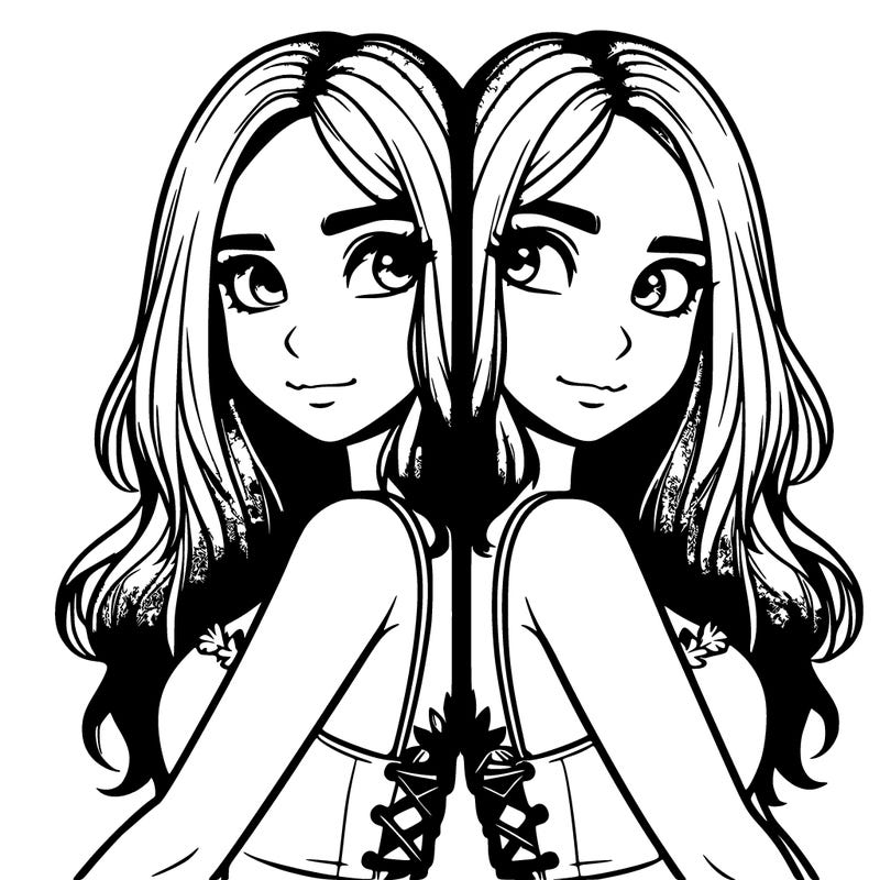 a realistic girl split