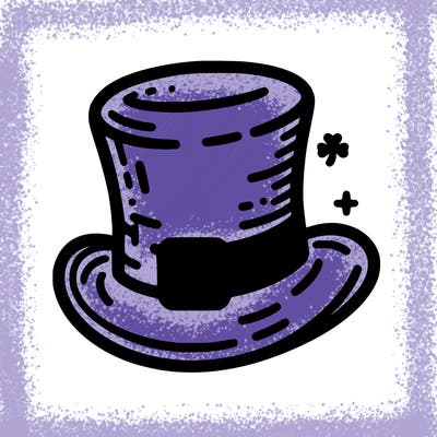 st patrick hat with thin lines