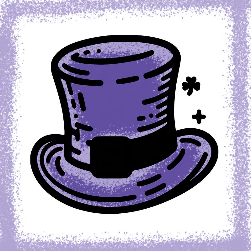 st patrick hat with thin lines