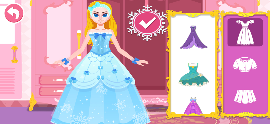 open lace back dress Little Panda: Princess Party