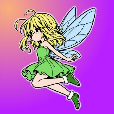 manga fairy flying