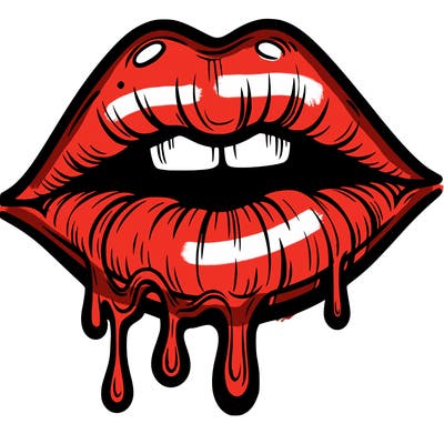 lips that look realistic and drip