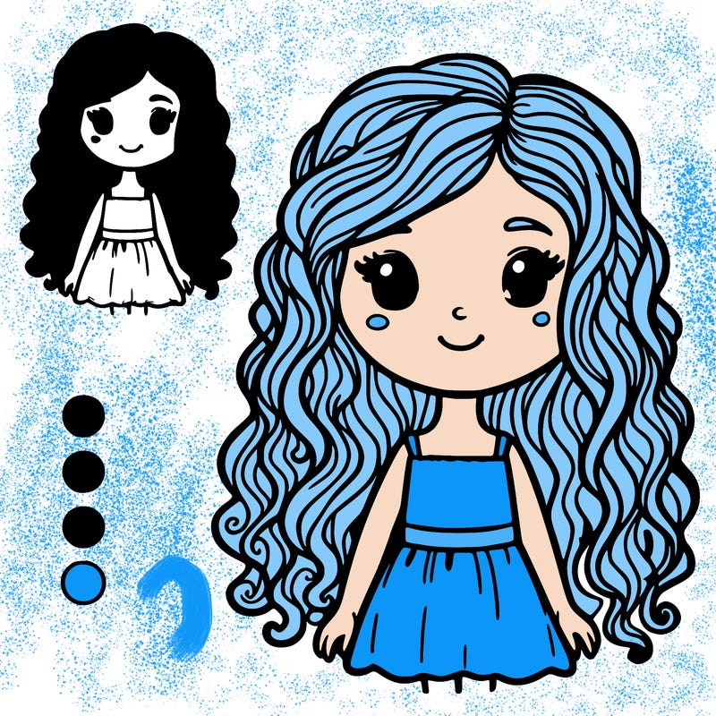 girl with  long curly brown hair