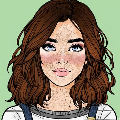 detailed realistic girl