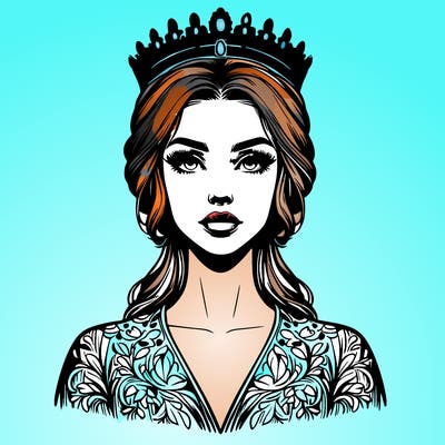 realistic beautiful queen