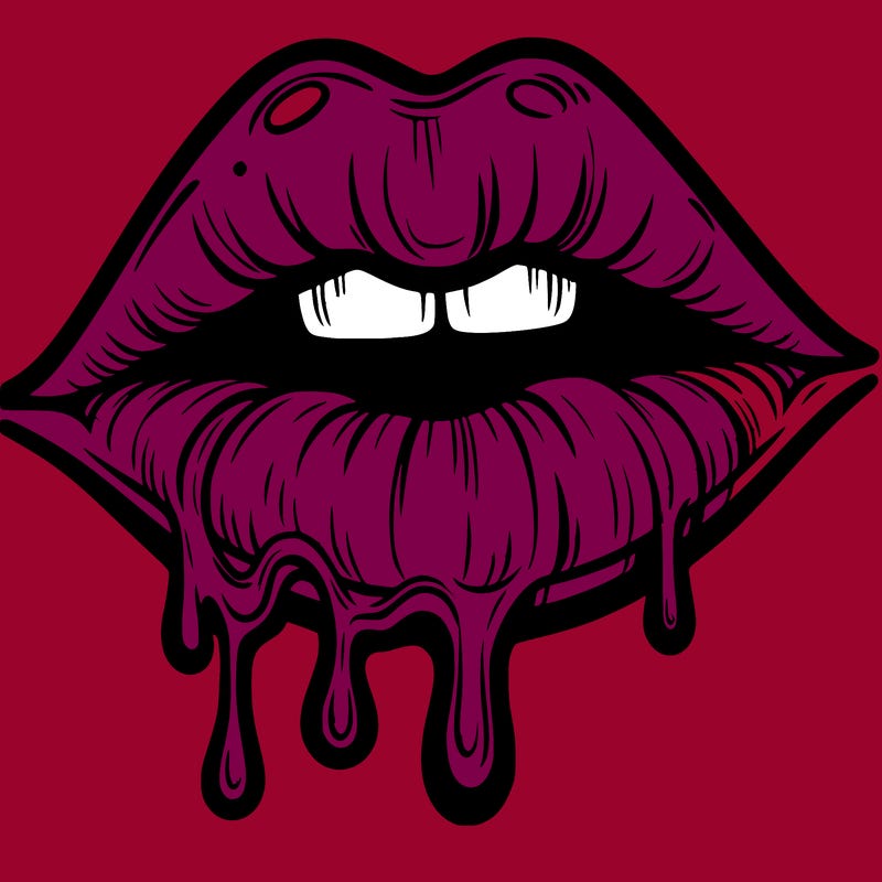 lips that look realistic and drip