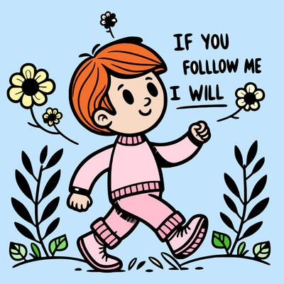 if you follow me i will follow you