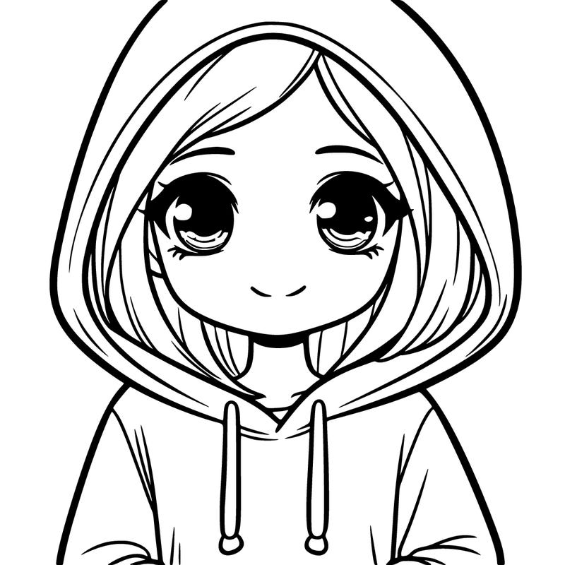 girl wearing a hoddie