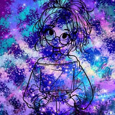 girl with a messy ponytail glasses a baggy crop top and jean shorts